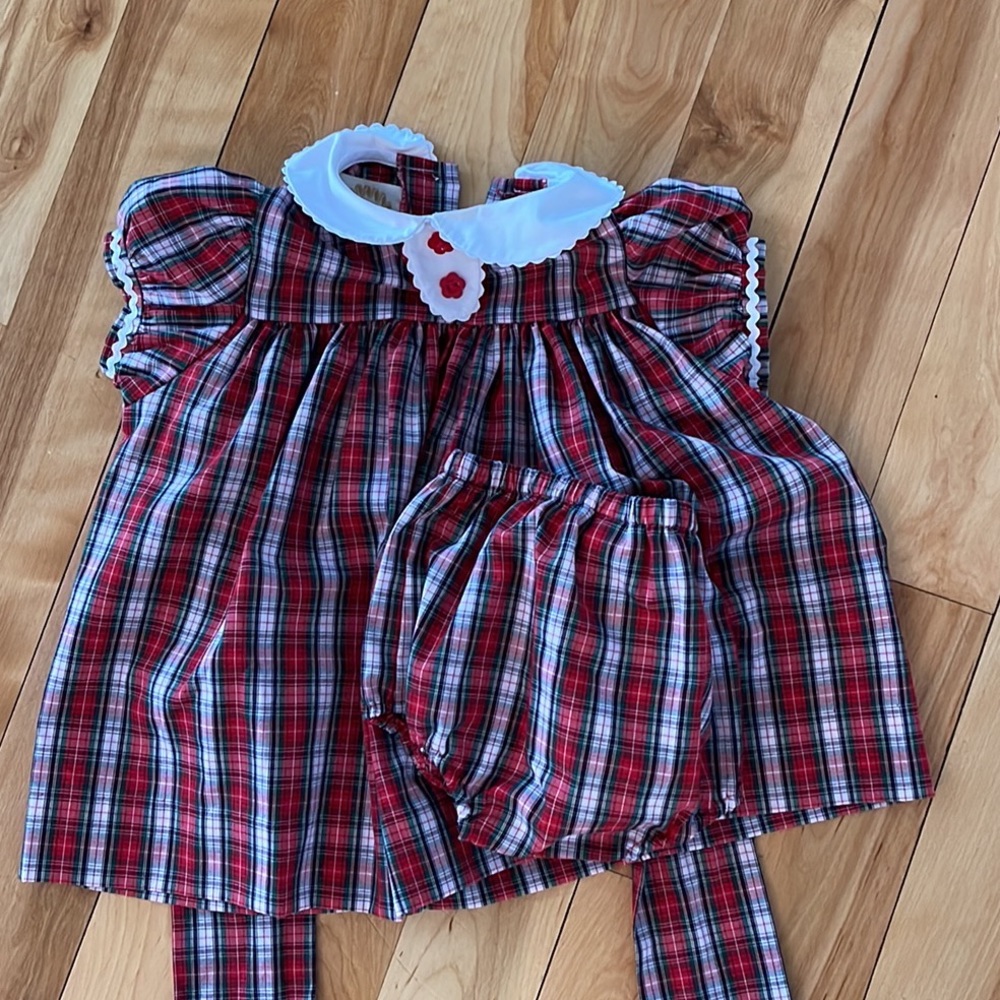 Beaufort bonnet company Christmas dress in plaid